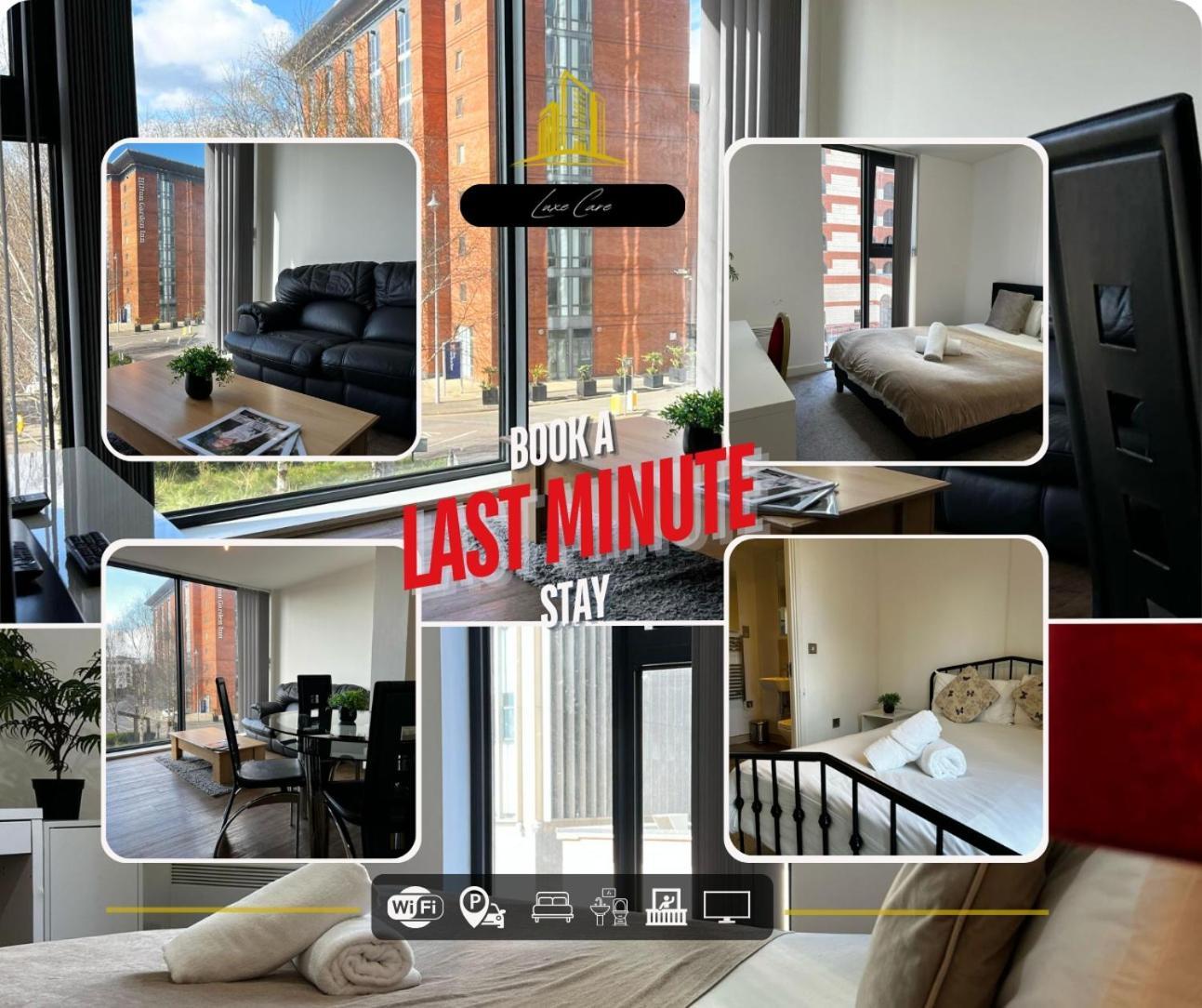 Last-Minute Specials L Book It Now L Sleeps Up To 4 L 2 Bed 2 Bath - Gym - Prime Birmingham Location L Jvt Short Lets Bagian luar foto